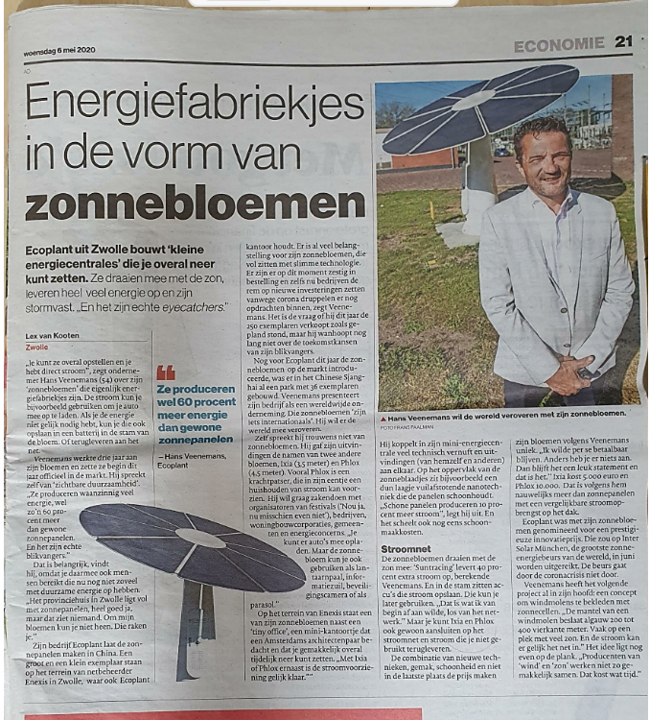 Ecoplant Energiefabriekjes Algemeen Dagblad