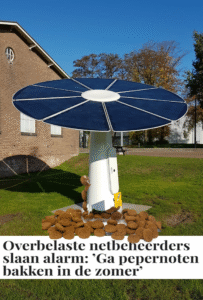 Ecoplant zonvolgend solar systeem met pepernoten.